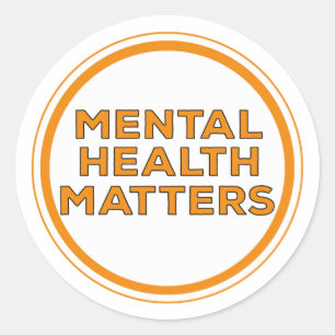 Mental Health Matters Classic Round Sticker