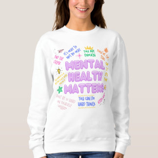 Mental Health Matters Doodle Positive Vibe Sweater