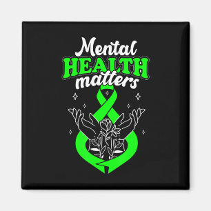 Mental Health Matters Flowers Awareness Women  Magnet