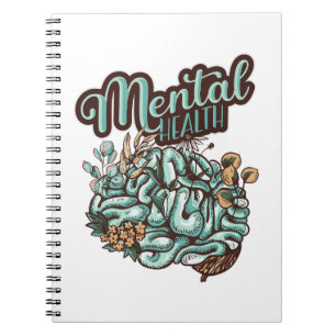 Mental Health Matters Flowers - Special Gift Notebook