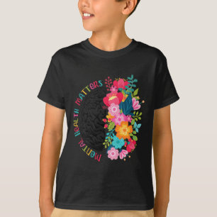 Mental Health Matters Gift Human Brain Illness Awa T-Shirt