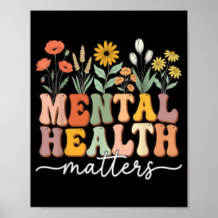 Mental Health Matters Human Brain Illness Poster