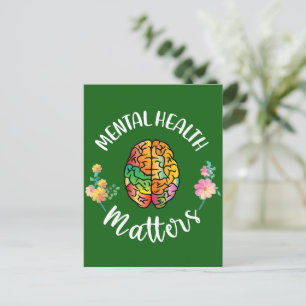 Mental Health Matters Mental Health Awareness Postcard