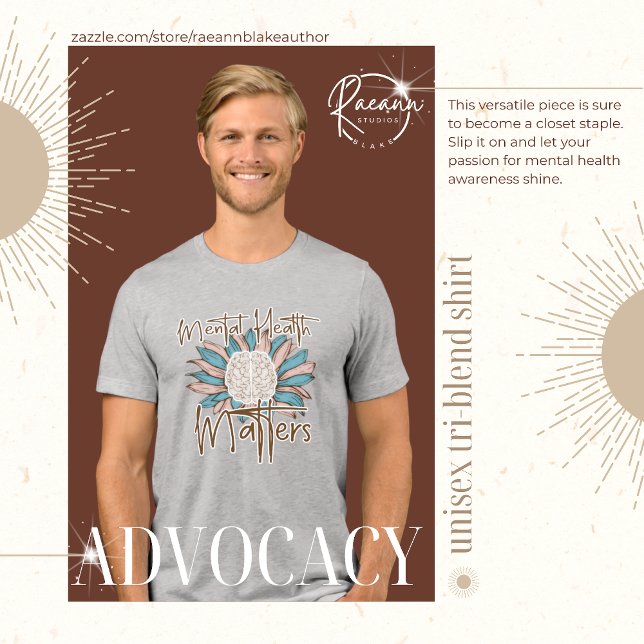 Mental Health Matters Unisex Tri-Blend Shirt (Creator Uploaded)