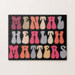 Mental Health Matters Women Therapist Autism Jigsaw Puzzle<br><div class="desc">Mental Health Matters Women Therapist Autism</div>