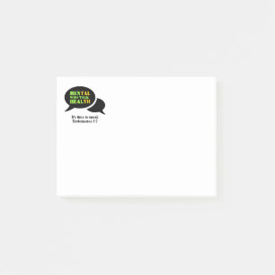 Mental Health   MEN WHO TALK HEAL 4x3 Post-it Notes