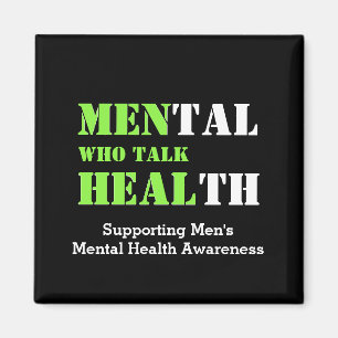 Mental Health MEN WHO TALK HEAL Customised Magnet