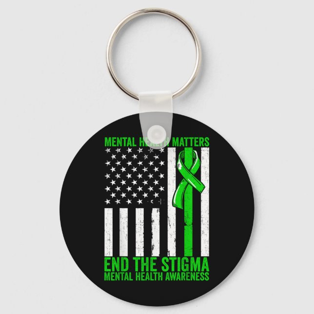 Mental Health Mental Health Awareness End The Stig Key Ring (Front)