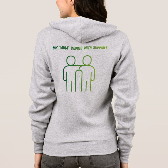 Mental Health Momentum Women's Hoodie (Back)