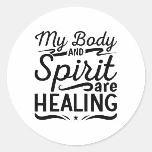 Mental Health My Body And Spirit Anxiety Anxie Classic Round Sticker