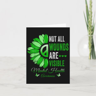Mental Health Not All Wounds Visible Mental Health Card