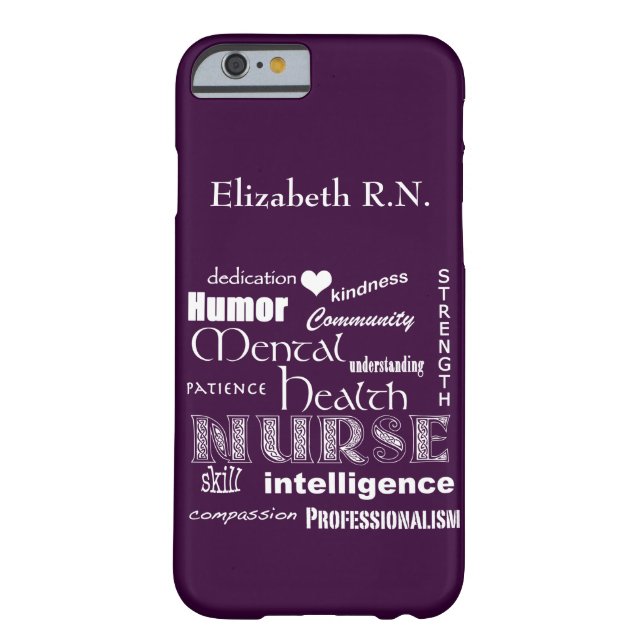 Mental Health Nurse-Attributes /Plum Case-Mate iPhone Case (Back)