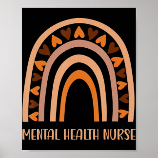 Mental Health Nurse Rainbow Spread Mental Health A Poster