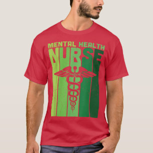 Mental Health Nurse Rod Of Aesculapius Awareness 5 T-Shirt