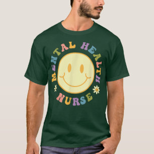 Mental Health Nurse Shirt Women Groovy Mental Heal