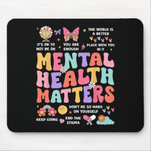 Mental Health Problem Autism Awareness Month Groov Mouse Pad
