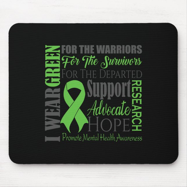 Mental Health Problems Awareness  Mouse Pad (Front)