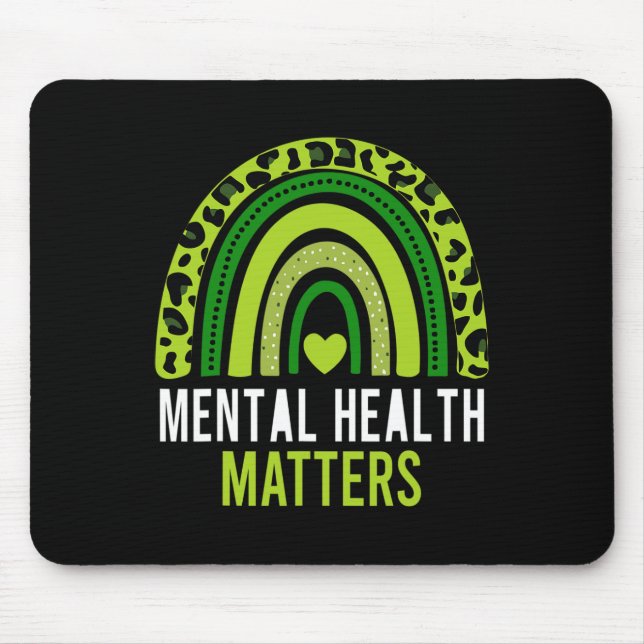 Mental Health Problems Brain Illness Mental Health Mouse Pad (Front)