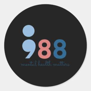 Mental Health Problems  Classic Round Sticker