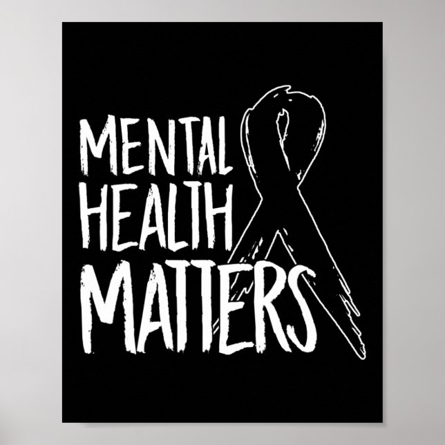 Mental Health Problems Design Suicide For Awarenes Poster (Front)
