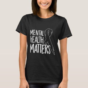 Mental Health Problems Design Suicide For Awarenes T-Shirt