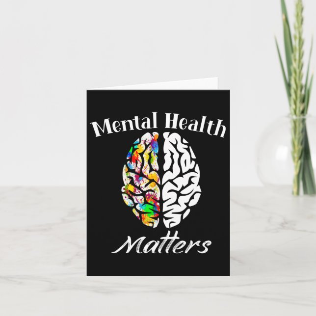 Mental Health Problems End The Stigma Mental Healt Card (Front)