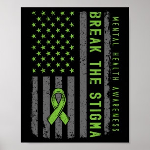 Mental Health Problems Fight Stigma Mental Health Poster