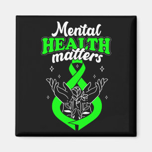 Mental Health Problems Flowers Awareness Women  Magnet