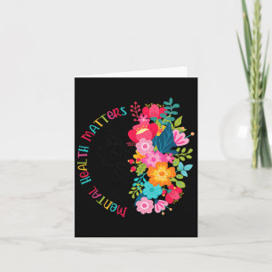 Mental Health Problems Flowers Spread Mental Healt Card