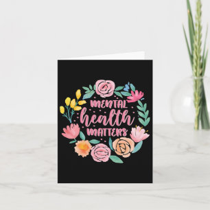 Mental Health Problems Gift Human Brain Illness Aw Card