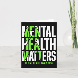 Mental Health Problems Green Ribon Mental Health A Card
