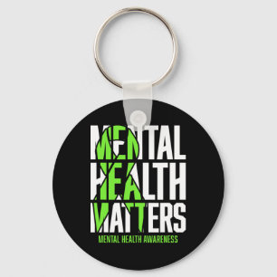 Mental Health Problems Green Ribon Mental Health A Key Ring