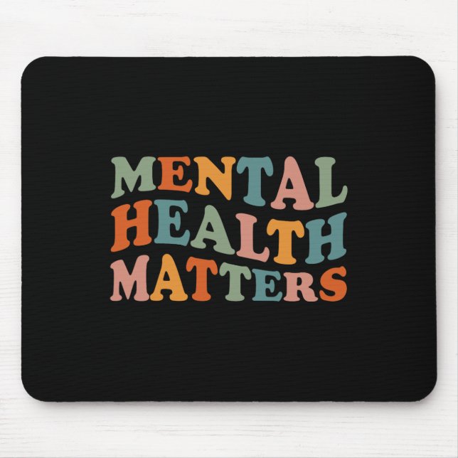 Mental Health Problems Human Brain Awareness Kids  Mouse Pad (Front)