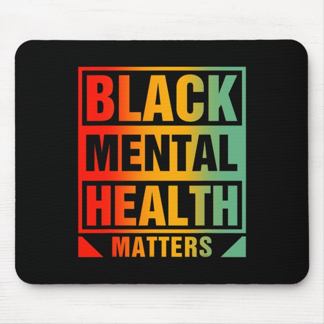 Mental Health Problems Human Brain Counsellor Ther Mouse Pad (Front)