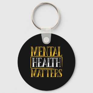 Mental Health Problems - Human Brain Illness Aware Key Ring