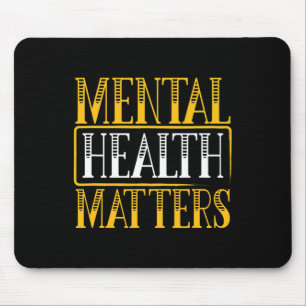 Mental Health Problems - Human Brain Illness Aware Mouse Pad