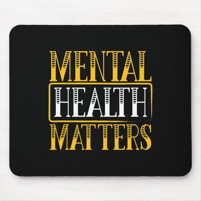 Mental Health Problems - Human Brain Illness Aware Mouse Pad (Front)