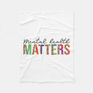 Mental Health Problems Human Brain Illness Awarene Fleece Blanket