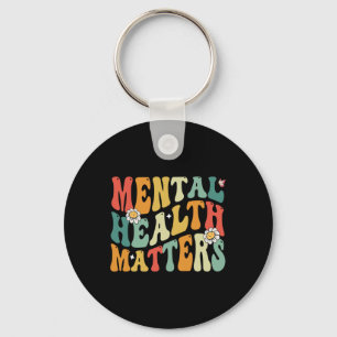 Mental Health Problems Human Brain Illness Awarene Key Ring