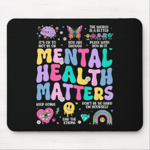 Mental Health Problems Human Brain Illness Awarene Mouse Pad