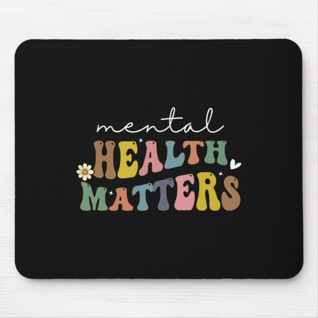 Mental Health Problems Human Brain Illness Awarene Mouse Pad (Front)