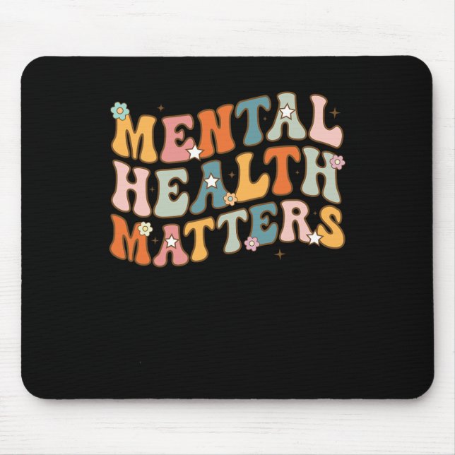 Mental Health Problems Human Brain Illness Awarene Mouse Pad (Front)
