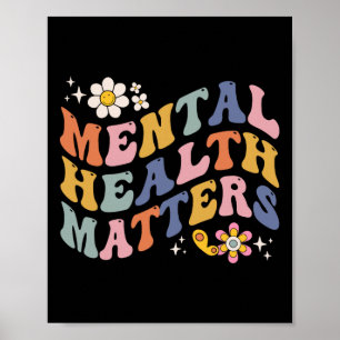 Mental Health Problems Human Brain Illness Awarene Poster
