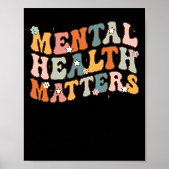 Mental Health Problems Human Brain Illness Awarene Poster (Front)