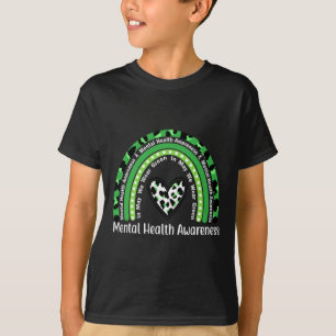 Mental Health Problems We Wear Green Mental Health T-Shirt