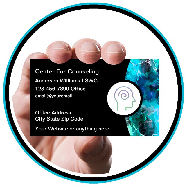 Mental Health Psychotherapist Business Cards (Creator Uploaded)