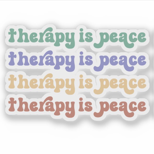 Mental Health Quote Therapy Coloured  (Front)