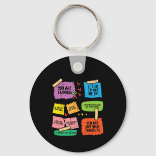 Mental Health Reminders Aware Counsellor Therapist Key Ring