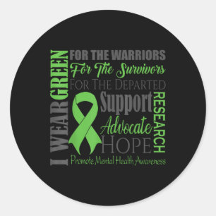 Mental Health S Awareness Classic Round Sticker