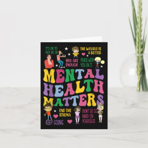 Mental Health S Awareness T Shirt For Men And Wome Card
